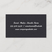 ゴールドヘアスタイリストロゴ 名刺 (裏面)