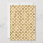 ゴールドベイビーシャワー 招待状 (裏面)