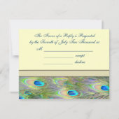 ゴールドペアックの結婚式招待状 出欠カード (正面)