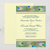 ゴールドペアックの結婚式招待状 招待状 (正面/裏面)