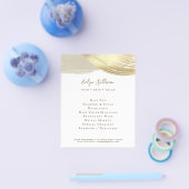 ゴールドペイント ブラシ ストローク フライヤー (シングル)