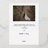 ゴールドホイモダンル2フォト結婚サンキューカード 箔シーズンカード (裏面)