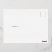 ゴールドホイルのクリスマスツリー　コンフェッティドットボーダー付き 箔シーズンポストカード (裏面)