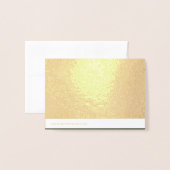 ゴールドホイルカード - モスグリーン表紙 (カスタム) 箔カード (裏面封筒付き)