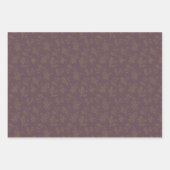 ゴールドホイル ウィンターベリー ラッピングペーパーシート (正面)