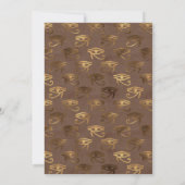 ゴールドホイル エジプト風パーティー 招待状 (裏面)