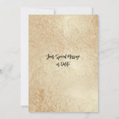 ゴールドホイル 記入式招待状 招待状 (裏面)