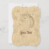 ゴールドホリデーシーズンの雰囲気 招待状 (裏面)