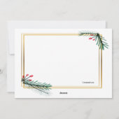 ゴールドホリデーフレーム写真カード シーズンカード (裏面)