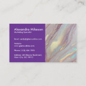 ゴールドホログラフィックマーブル 名刺 (裏面)