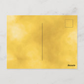 ゴールドホワイト セーブデート サーティー バースデーパーティー ポストカード (裏面)