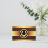 ゴールドホースシュー・エクイーン・ケア 名刺 (スタンド正面)