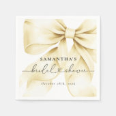 ゴールドボウ ブライダルシャワーペーパーナプキン スタンダードカクテルナプキン (正面)