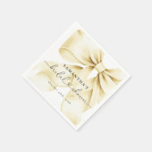 ゴールドボウ ブライダルシャワーペーパーナプキン スタンダードカクテルナプキン (角)