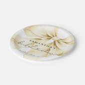 ゴールドボウ ブライダルシャワー ペーパープレート (アングル)
