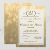ゴールドボケ | 50周年記念 招待状 (正面/裏面)