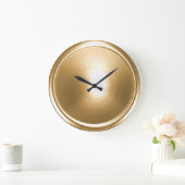 ゴールドボタン ラージ壁時計 (ホーム)