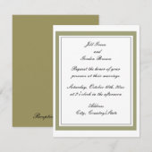 ゴールドボーダー ウェディングインビテーション 招待状 (正面/裏面)
