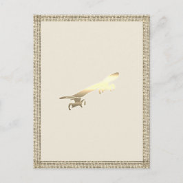 ゴールドボードスケート子供 ポストカード