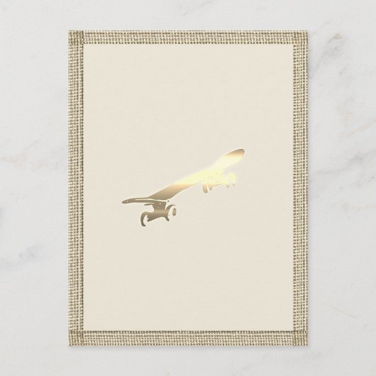 ゴールドボードスケート子供 ポストカード (正面)