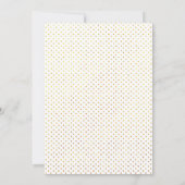 ゴールドポリゴン水彩花 Sweet Sixteen 招待状 (裏面)