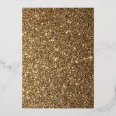 ゴールドマスカレードパーティー 箔招待状 (裏面)