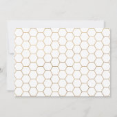 ゴールドマミー・トゥ・ビー・ベイビーシャワー招待状 招待状 (裏面)