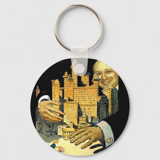 ゴールドマンサックスのキーチェーン キーホルダー (正面)