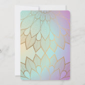 ゴールドマンダラお食い初め 招待状 (裏面)