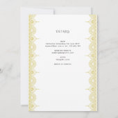 ゴールドマンダラカトリックウェディング挙式ミサ 招待状 (裏面)