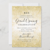 ゴールドマーブルグリッターコーポレートグランドオープニング 招待状 (正面)