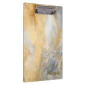 ゴールドマーブル水彩アート クリップボード (右)