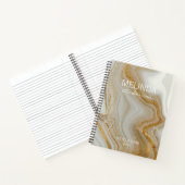 ゴールドマーブル おしゃれな学生向けノートブック ノートブック (内部)
