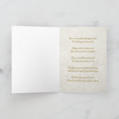 ゴールドマーブル 50周年 結婚記念日 グリーティングカード (内部)