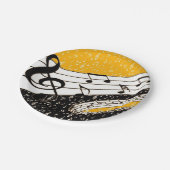 ゴールドミュージックテーマ ペーパープレート (アングル)