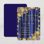 ゴールドミラーの結婚式招待状, ゴールドミラー招待 招待状 (正面/裏面)