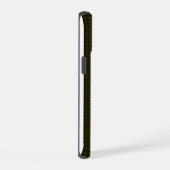 ゴールドメタルウィーブ高解像度 iPhone 15ケース (右側面)