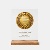 ゴールドメダル ビールポン大会 優勝 アクリルサイン (正面)