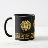 ゴールドメデューサ ギリシャ鍵コーヒーカップ マグカップ (左)