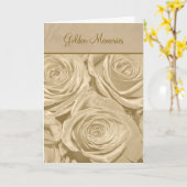 ゴールドメモリーズアニバーサリーカード カード (黄色い花)