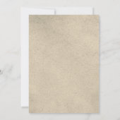 ゴールドモダン ホワイト フラワー ウェディング インビテーション (裏面)