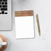 ゴールドモノグラム 本革風 おしゃれ エレガント ポストイット