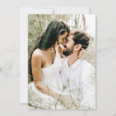 ゴールドユーカリグリーンの写真 保存日付 招待状 (裏面)