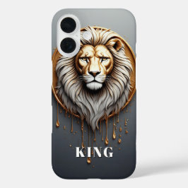 ゴールドライオン オーダーメイドデザイン 🦁 iPhone 16ケース
