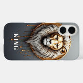 ゴールドライオン オーダーメイドデザイン 🦁 Case-Mate iPhoneケース (裏面 (横))
