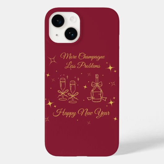 ゴールドラインアートの新年デザイン Case-Mate iPhoneケース (裏面)