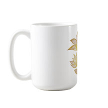 ゴールドライン フラワー コーヒーマグ