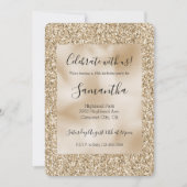 ゴールドラグジュアリーグリッター スイート16 招待状 (正面)