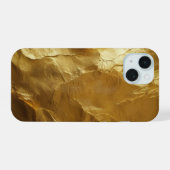 ゴールドラグジュアリー iPhone 15ケース (裏面横)