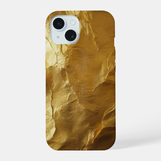 ゴールドラグジュアリー iPhone 15ケース (裏面)